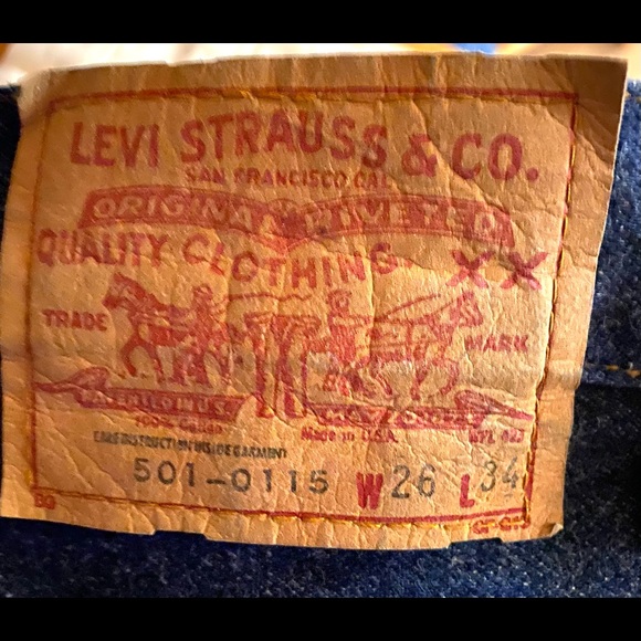 Vintage Levi’s 501 jeans, 1984, never worn or washed, with tags snd flasher tag - Picture 10 of 14